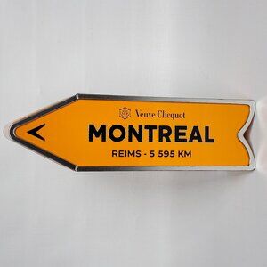 VEUVE CLICQUOT MONTREAL Destination Arrow Tin Champagne Tin CANADA